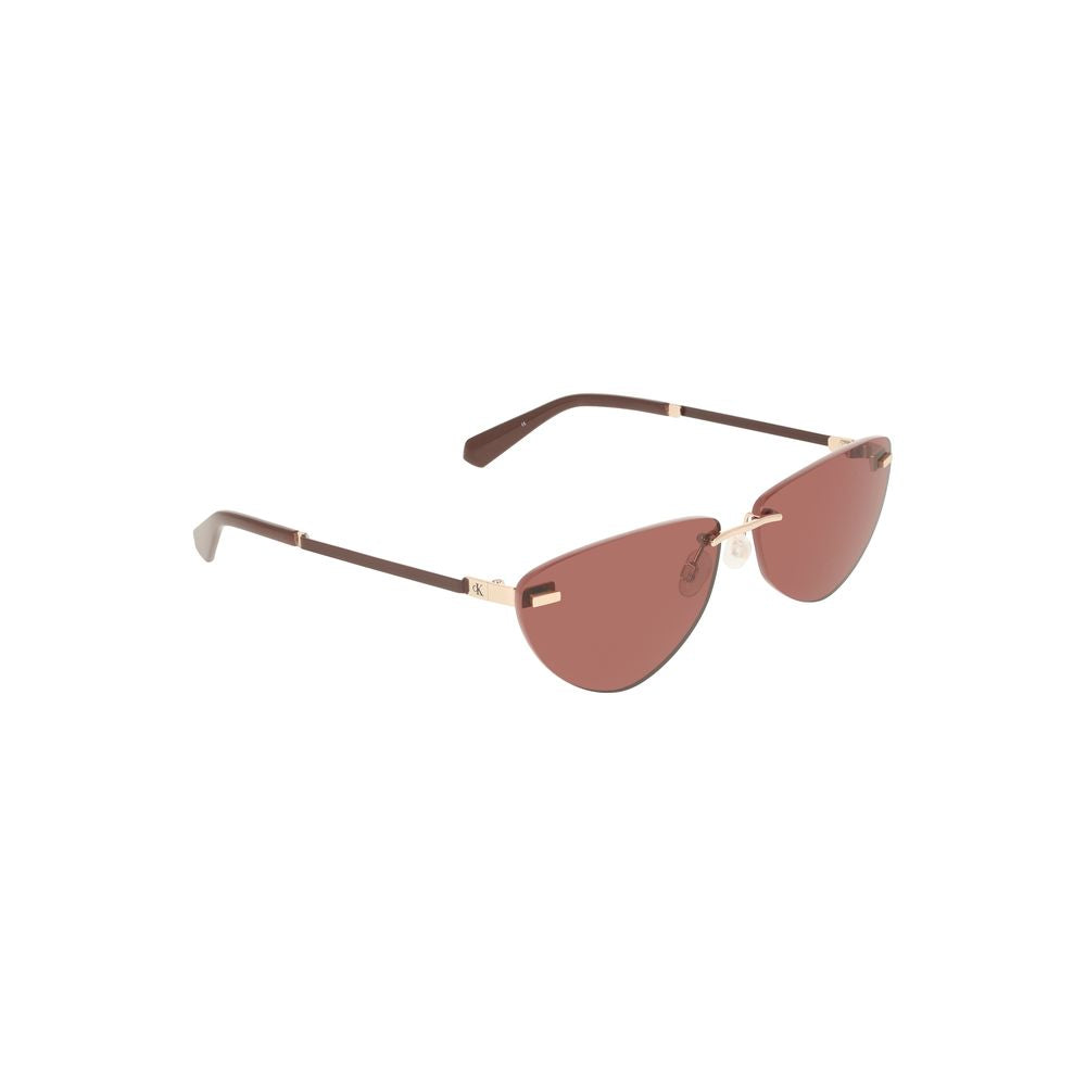 Calvin Klein Pink Sunglasses with Metal Frame