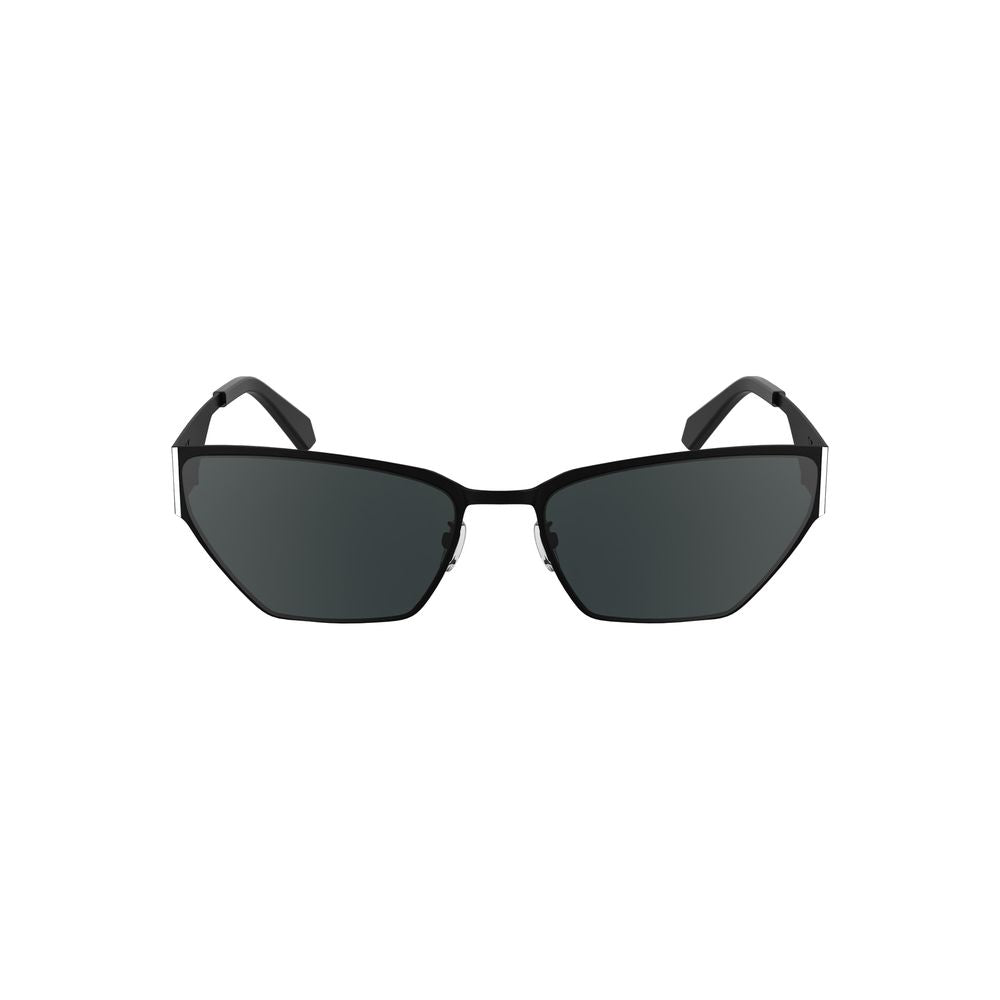 Calvin Klein Schwarze Metall-Sonnenbrille