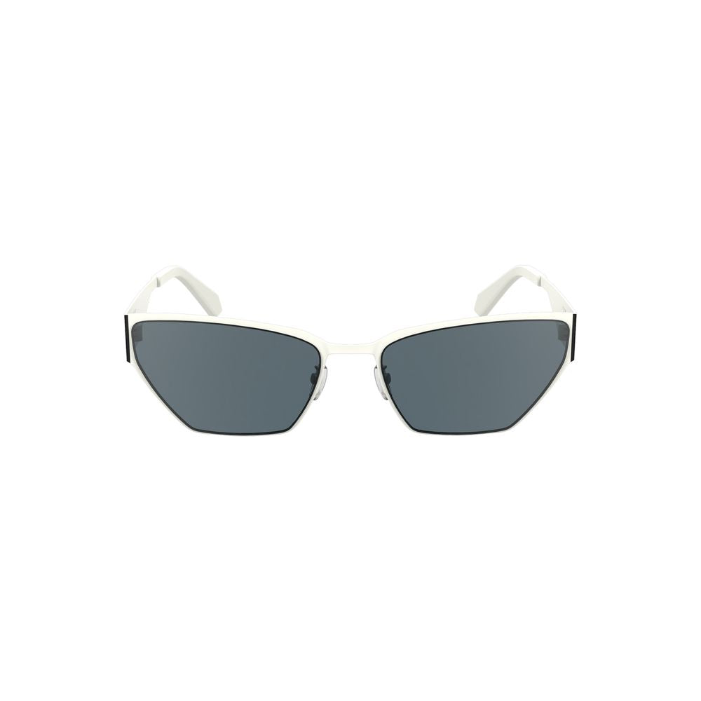 Calvin Klein White Metal Frame Sunglasses