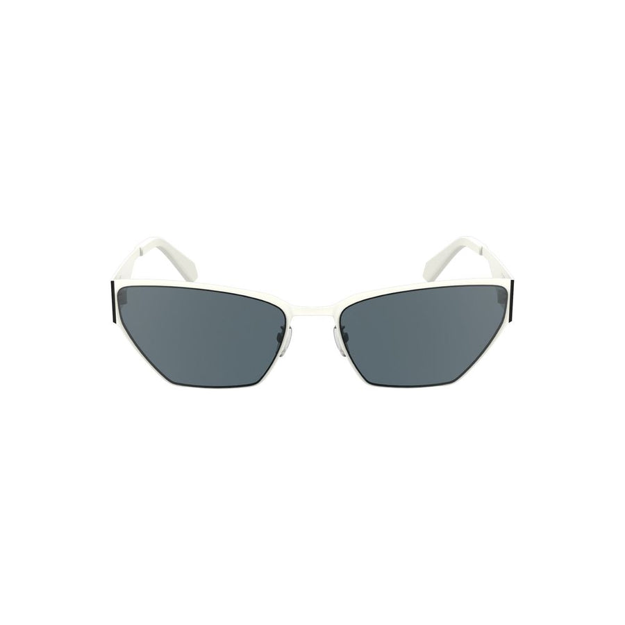 Calvin Klein White Metal Frame Sunglasses