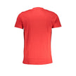 Cavalli Class Rotes Baumwoll-T-Shirt für Herren