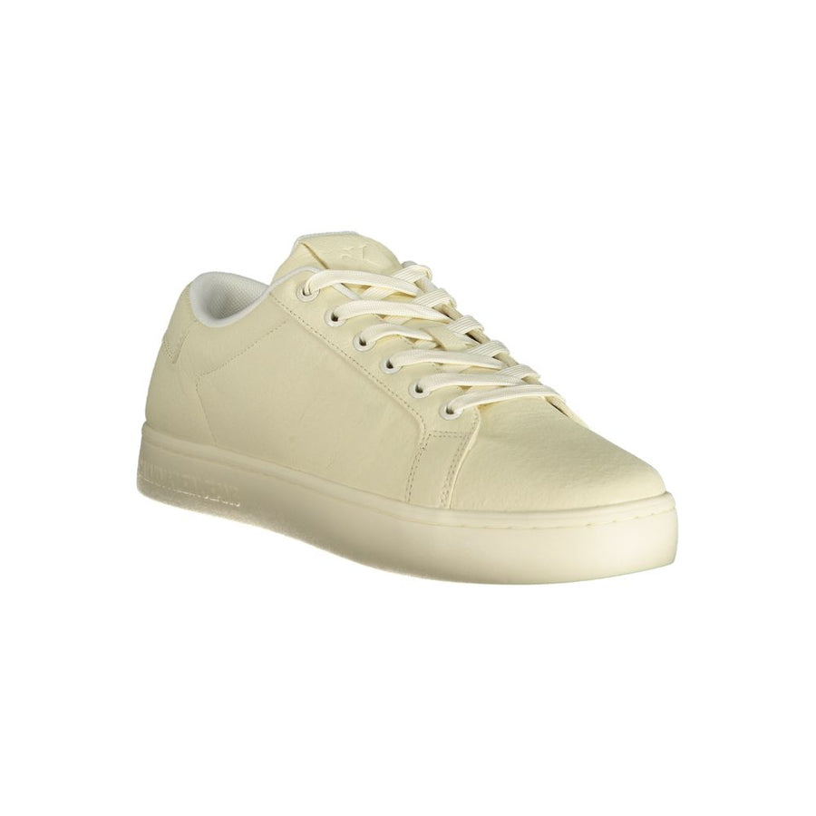 Calvin Klein Men's White Polyurethane Sneakers