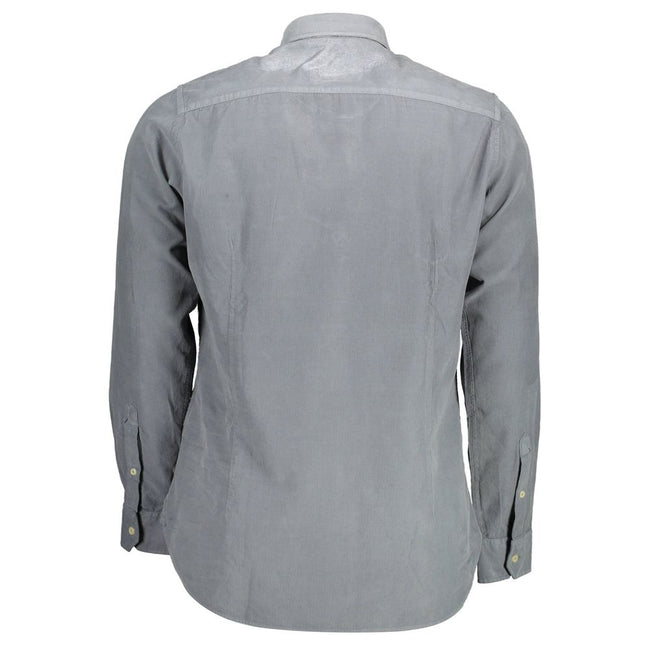 U.S. POLO ASSN. Herrenhemd aus blauer Baumwolle