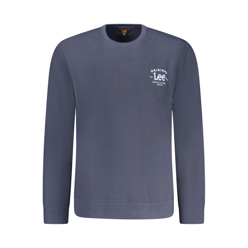Lee Blue Cotton Sweater for Men