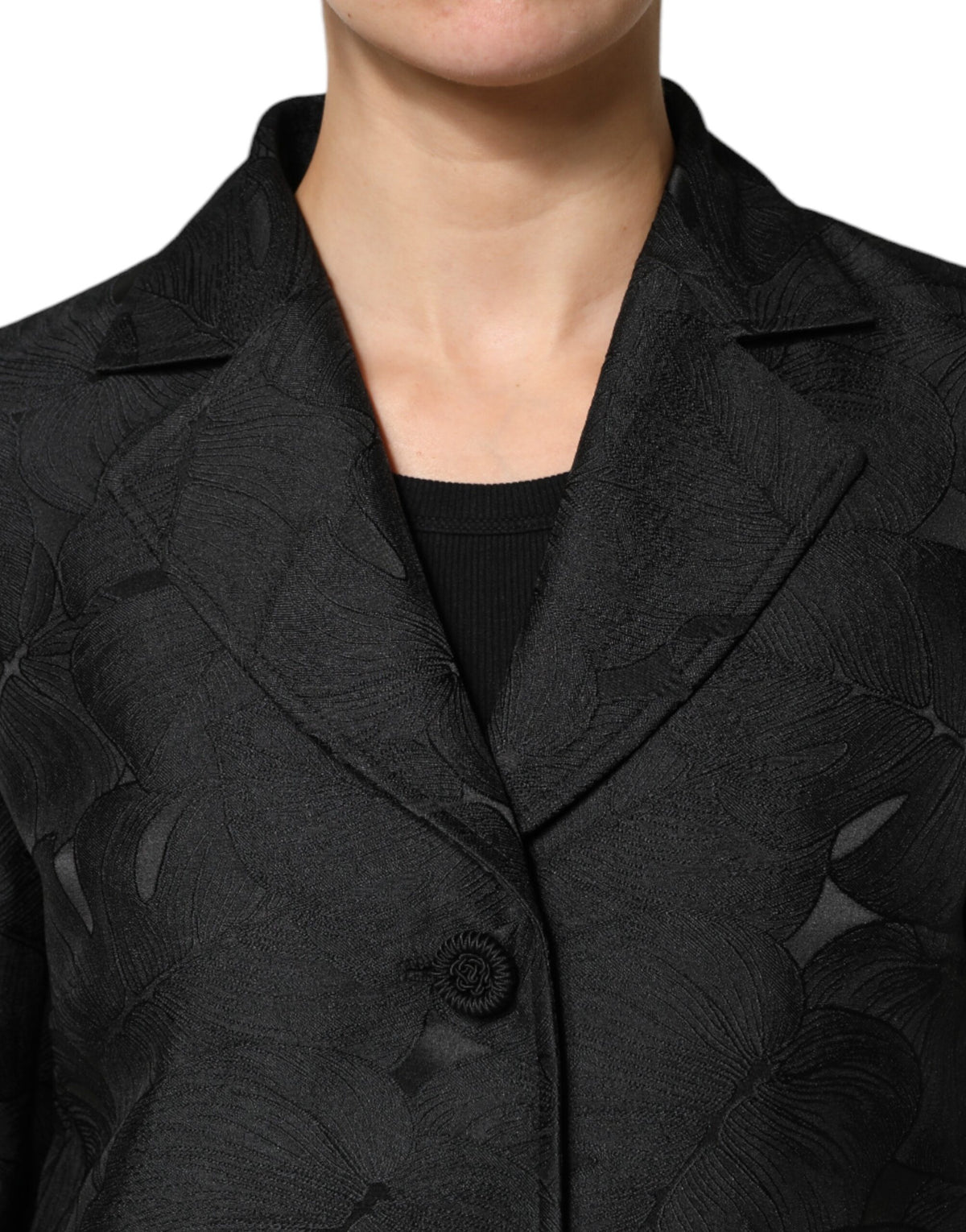 Dolce & Gabbana Black Single-Breasted Trench Coat