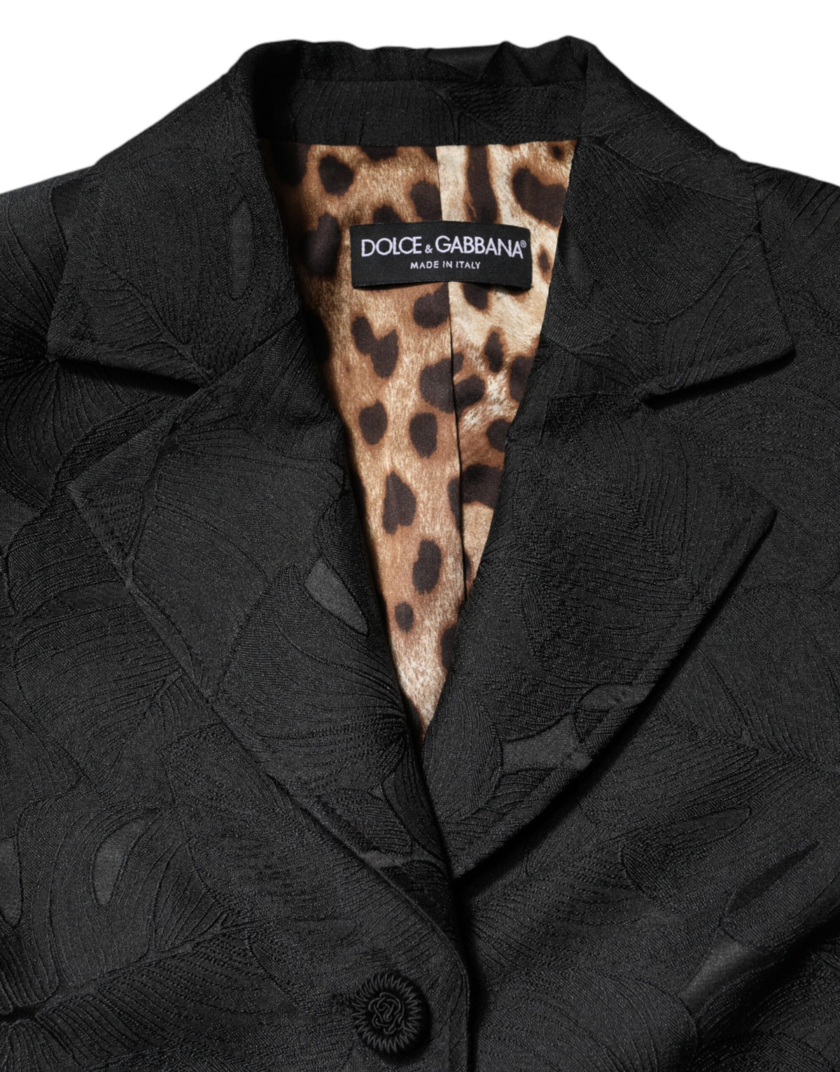 Dolce & Gabbana Black Single-Breasted Trench Coat