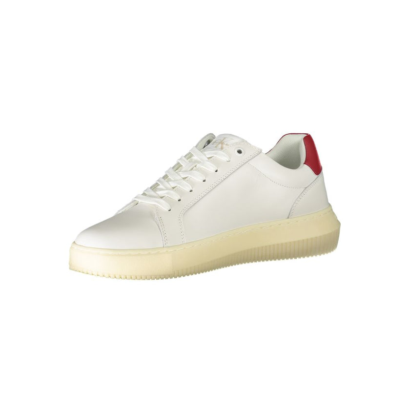 Calvin Klein Sneaker aus weißem Polyester