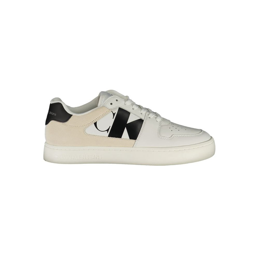 Calvin Klein White Polyurethane Men's Sneaker