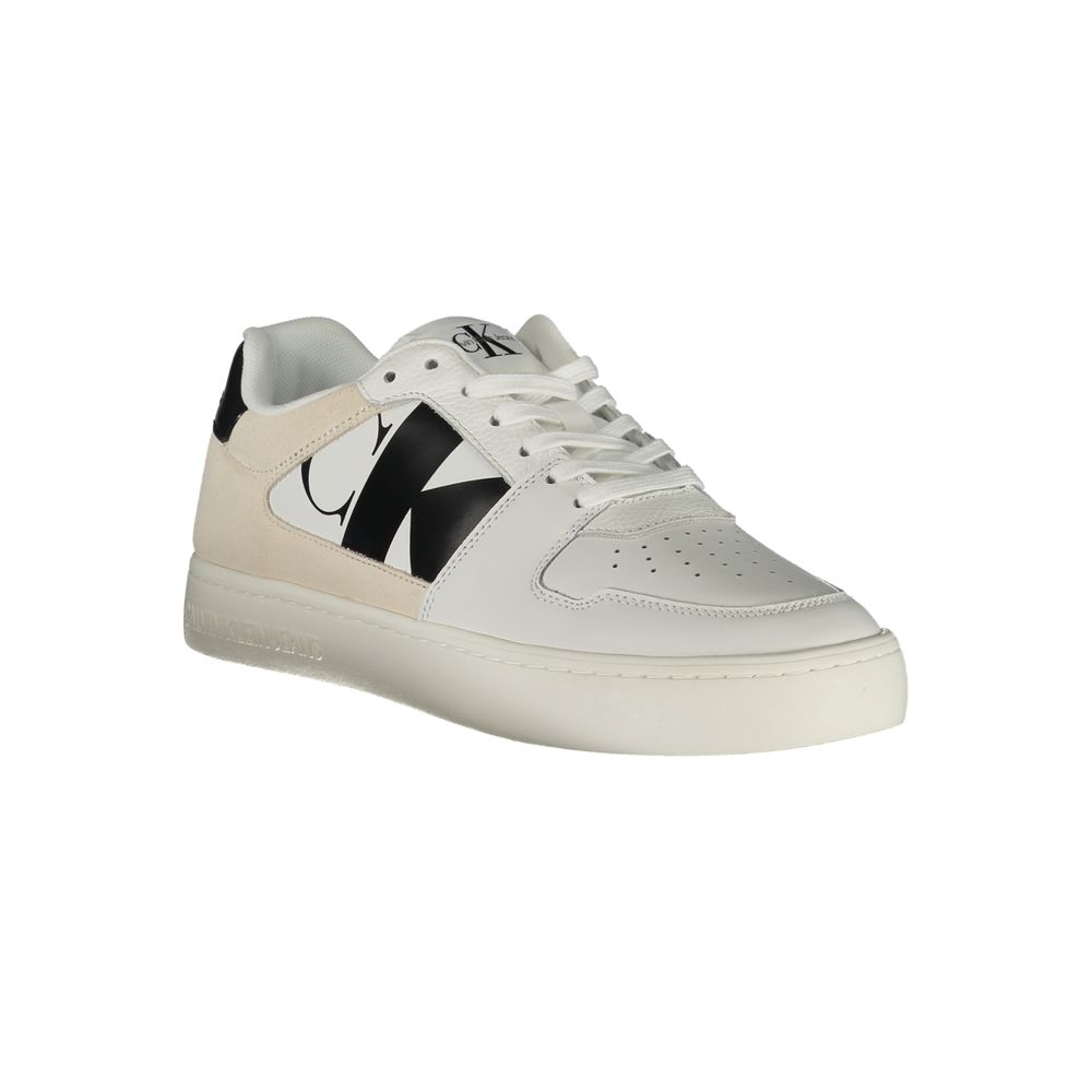 Calvin Klein White Polyurethane Men's Sneaker
