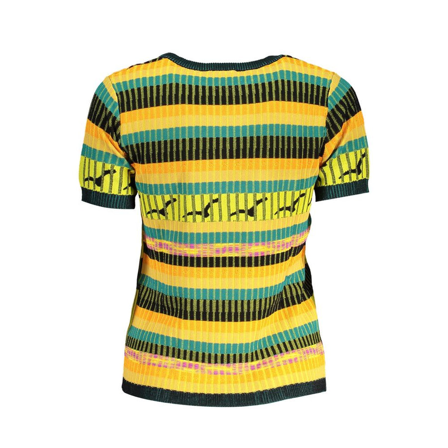 Desigual Yellow Viscose Sweater