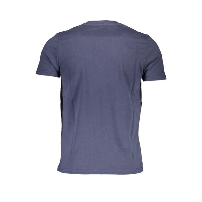 North Sails Blu Baumwoll-T-Shirt für Herren