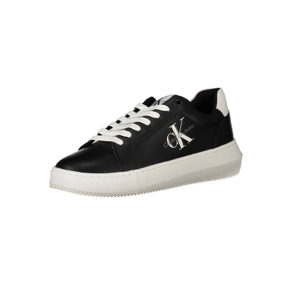 Calvin Klein Schwarzer Sneaker aus echtem Leder