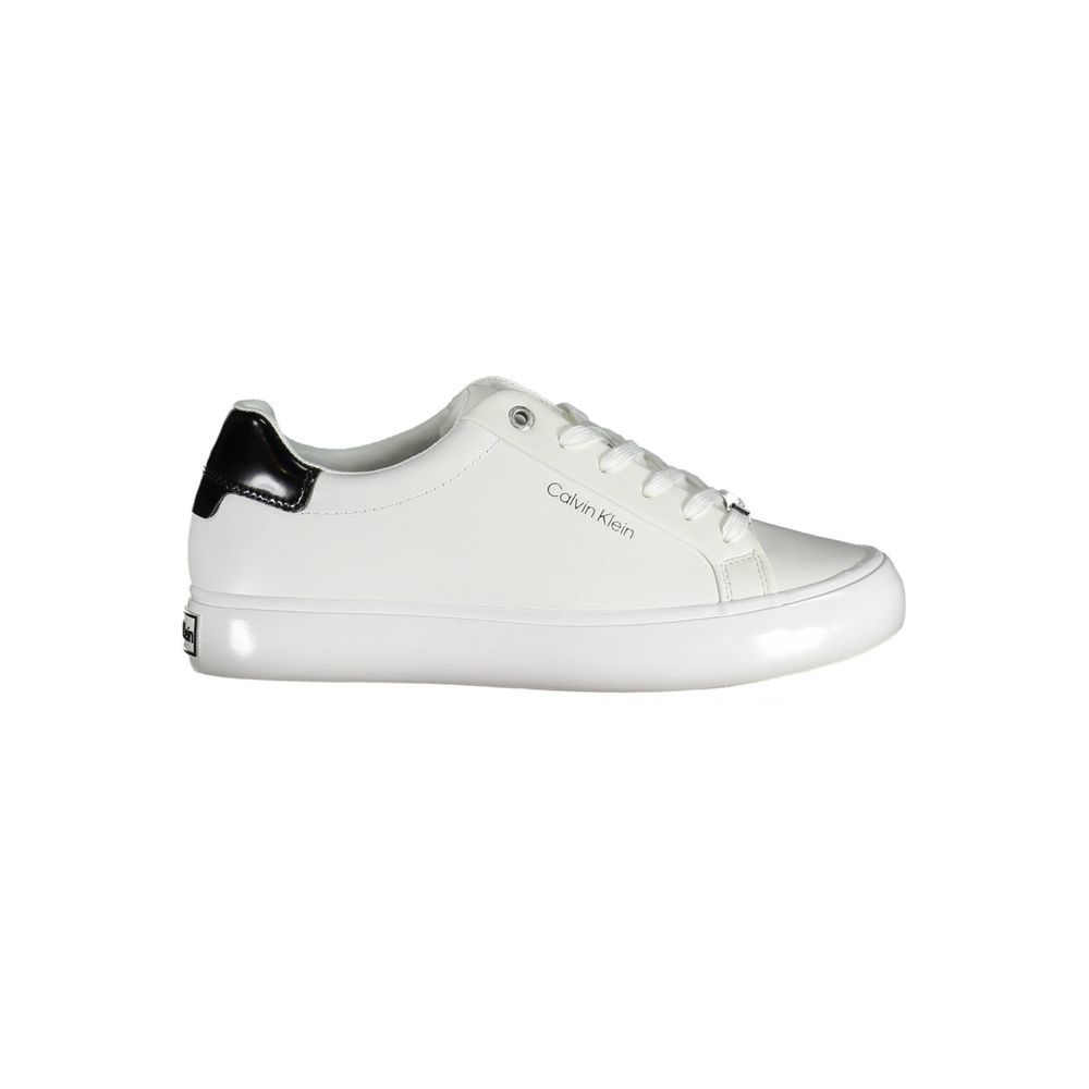 Calvin Klein Sneaker aus weißem Polyester
