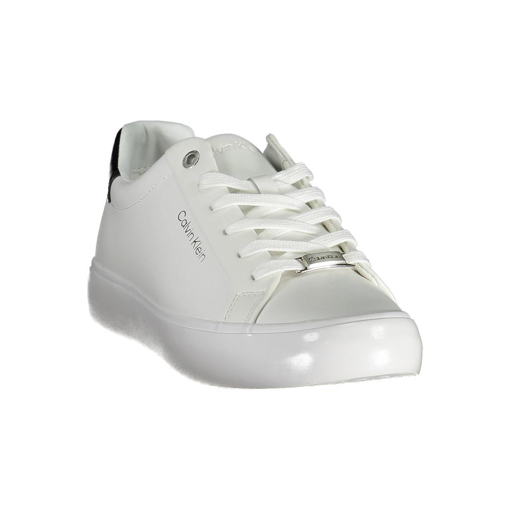 Calvin Klein Sneaker aus weißem Polyester