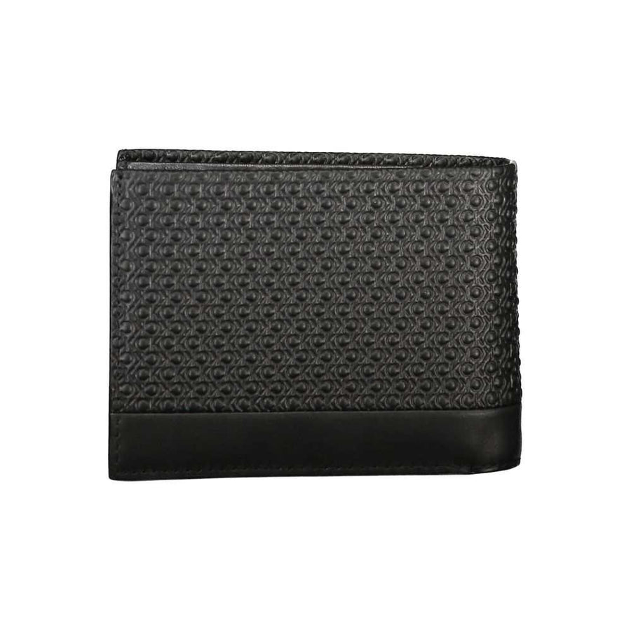 Calvin Klein Schwarzes Leder Portemonnaie