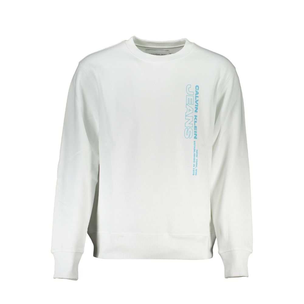Calvin Klein Men's White Cotton Sweatshirt
