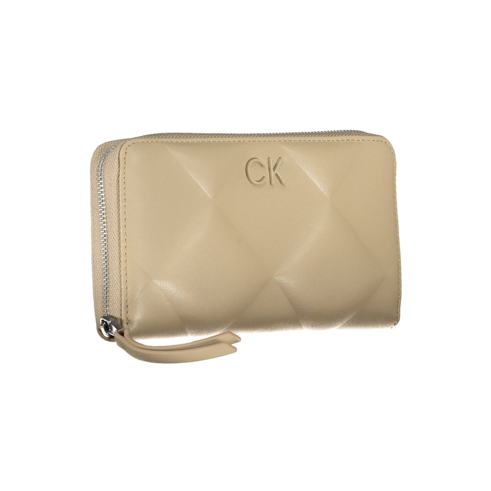 Calvin Klein Beige Polyester Brieftasche
