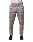 Dolce & Gabbana Multicolor Jacquard-Hose mit Blumenmuster