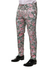 Dolce & Gabbana mehrfarbige Jacquardhose mit Blumenmuster