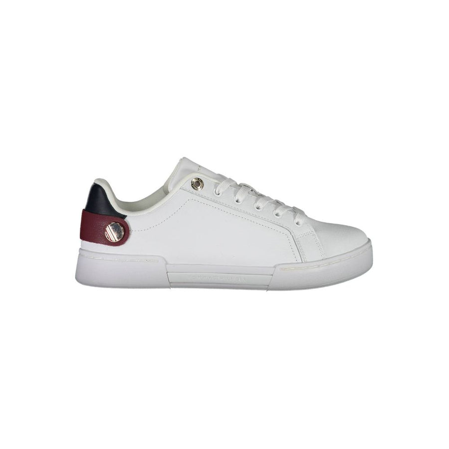 Tommy Hilfiger White Women's Polyurethane Sneakers