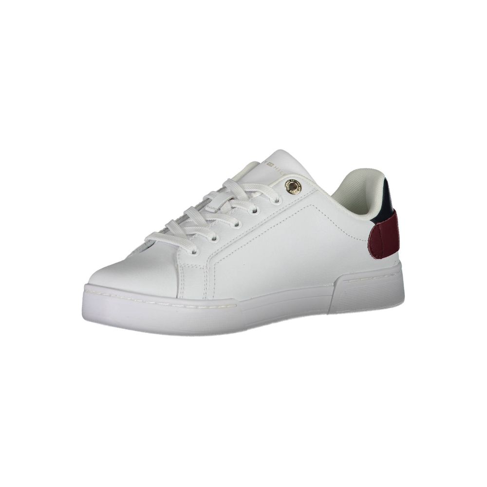 Tommy Hilfiger Bianco Damen-Sneaker aus Polyurethan