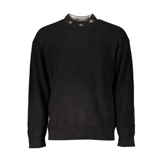 Calvin Klein Schwarzer Baumwollpullover für Männer