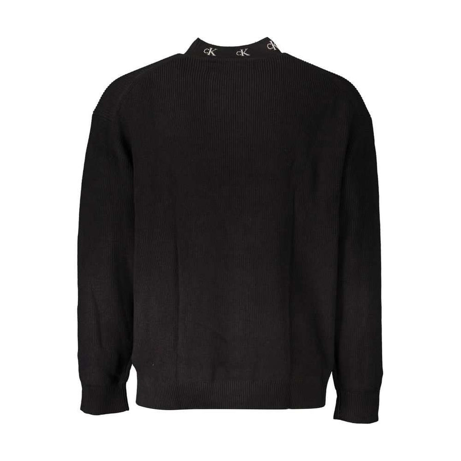 Calvin Klein Schwarzer Baumwollpullover für Männer