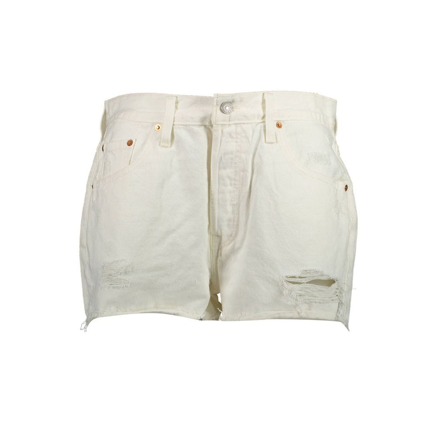 Levi's White Cotton Denim Jeans