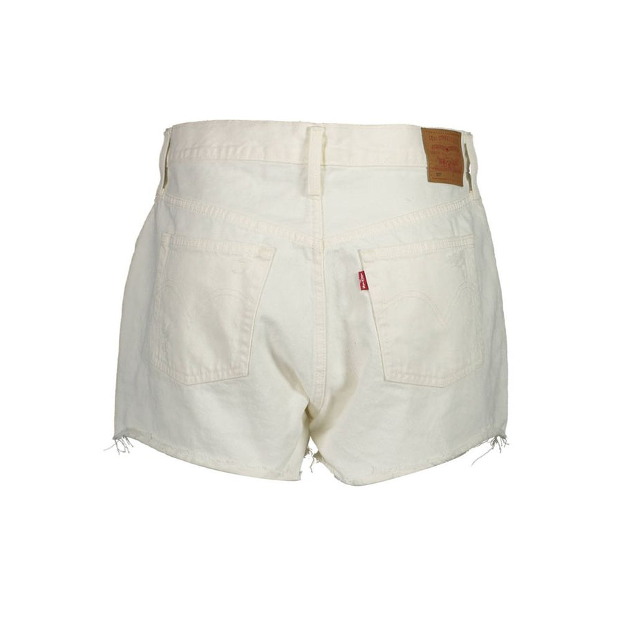 Levi's White Cotton Denim Jeans