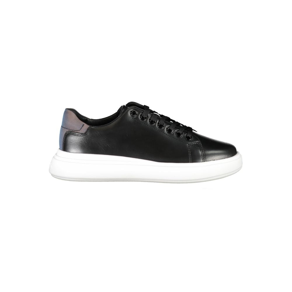 Calvin Klein Schwarzer Sneaker aus echtem Leder