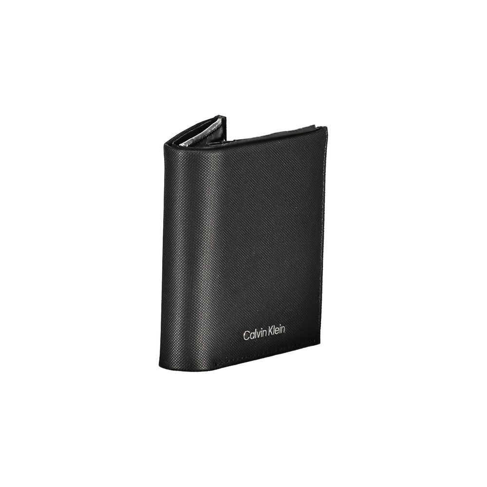 Calvin Klein Schwarzes Leder Portemonnaie