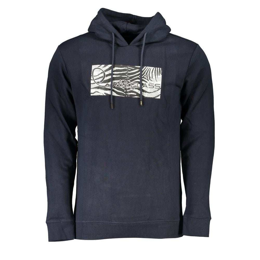 Cavalli Class Blaues Baumwoll-Sweatshirt für Herren