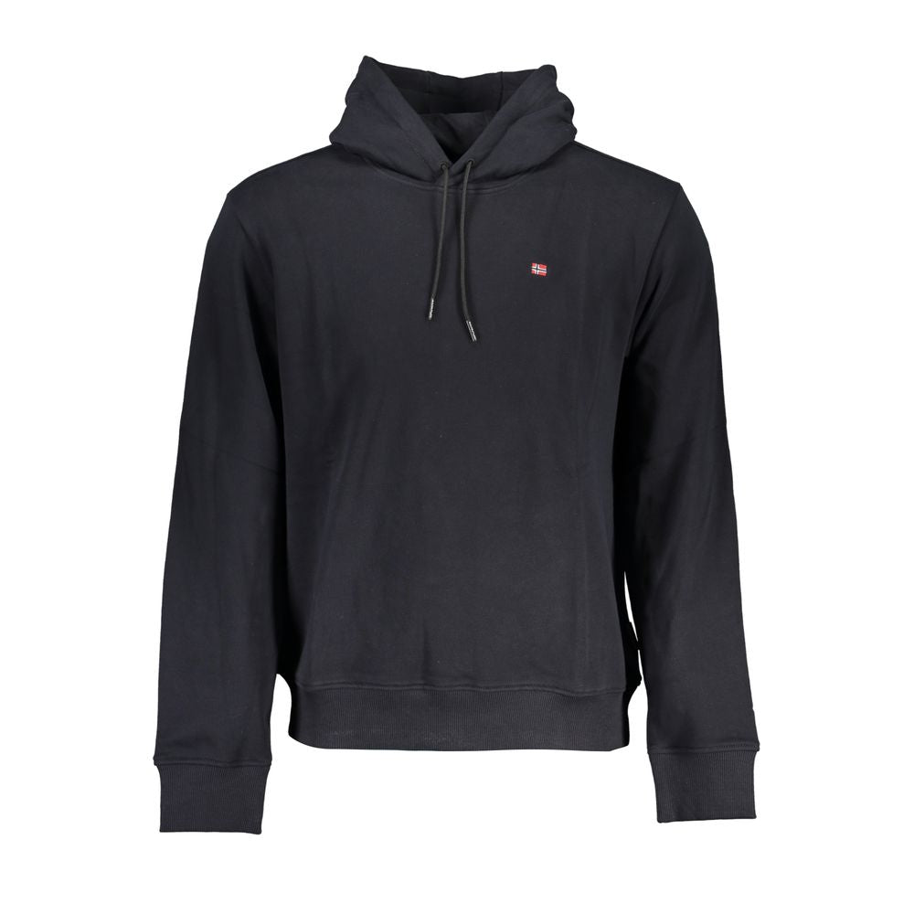 Napapijri Schwarzer Herren-Hoodie aus Baumwolle