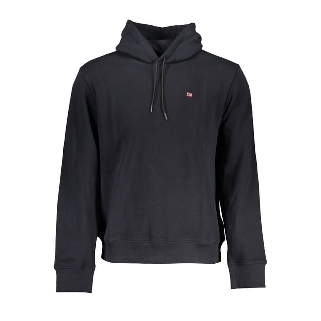 Napapijri Schwarzer Herren-Hoodie aus Baumwolle