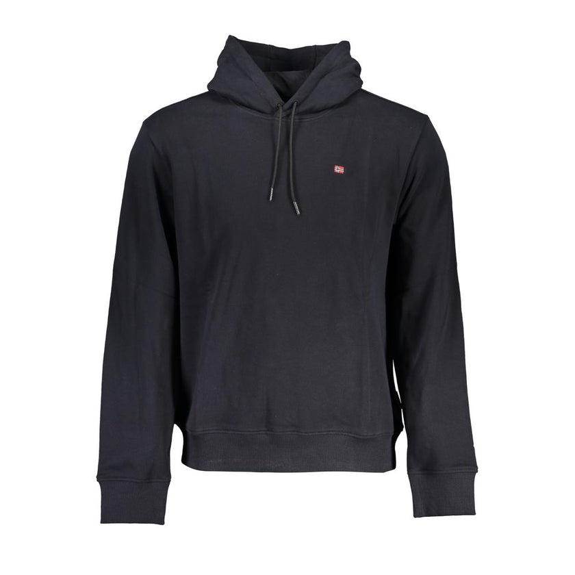 Napapijri Schwarzer Herren-Hoodie aus Baumwolle