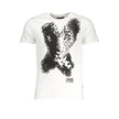 Cavalli Class Weißes Herren-T-Shirt aus Baumwolle