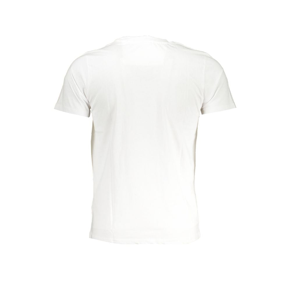 Cavalli Class Weißes Herren-T-Shirt aus Baumwolle
