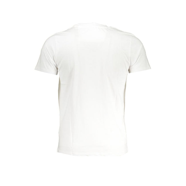 Cavalli Class Weißes Herren-T-Shirt aus Baumwolle