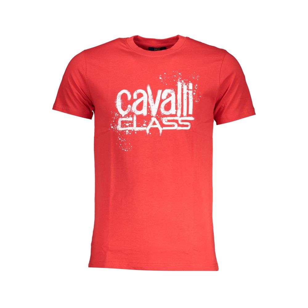 Cavalli Class Cotton T-Shirt in Red