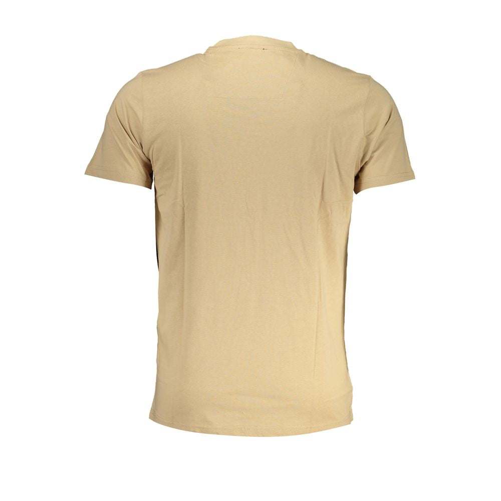 Cavalli Class Men's Beige Cotton T-Shirt
