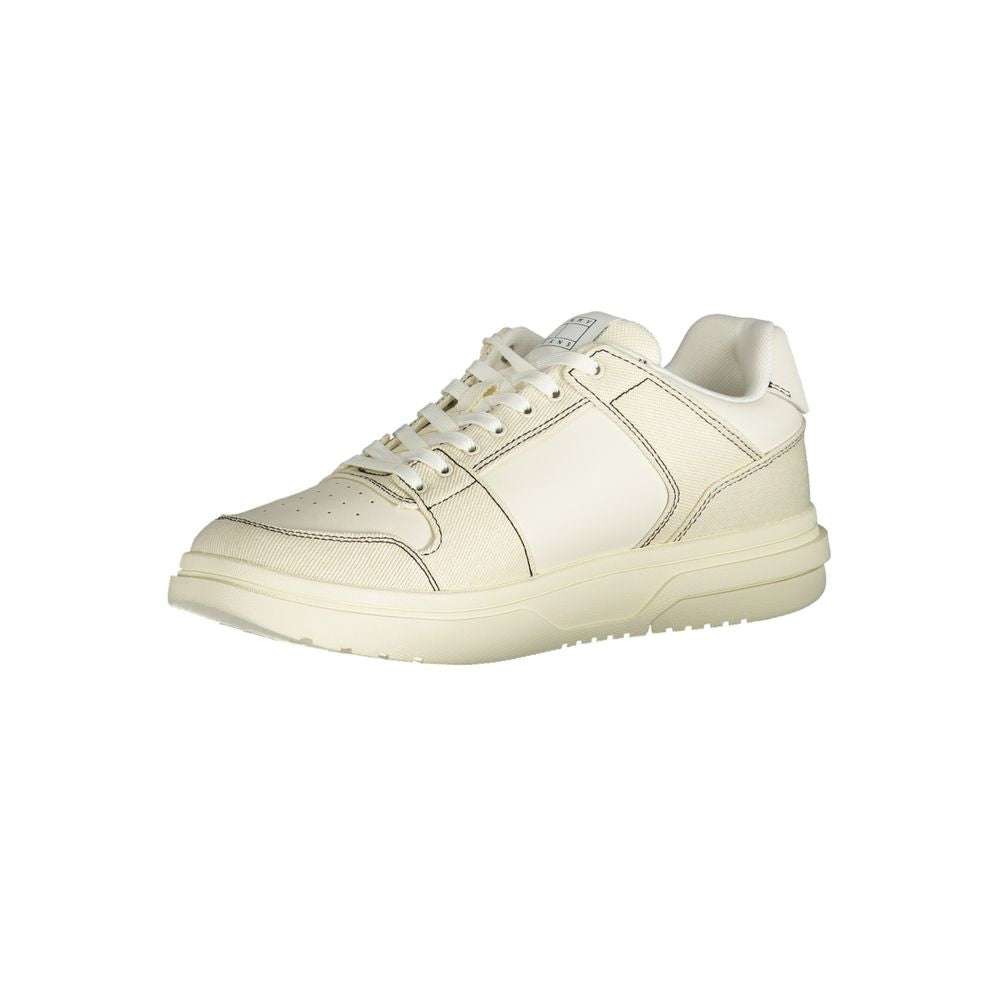 Tommy Hilfiger Men's White Polyurethane Sneaker