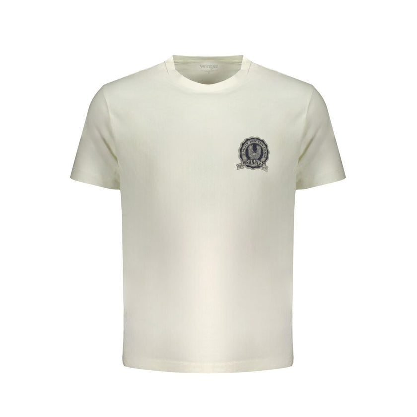 Wrangler Bianco Baumwoll-T-Shirt für Herren