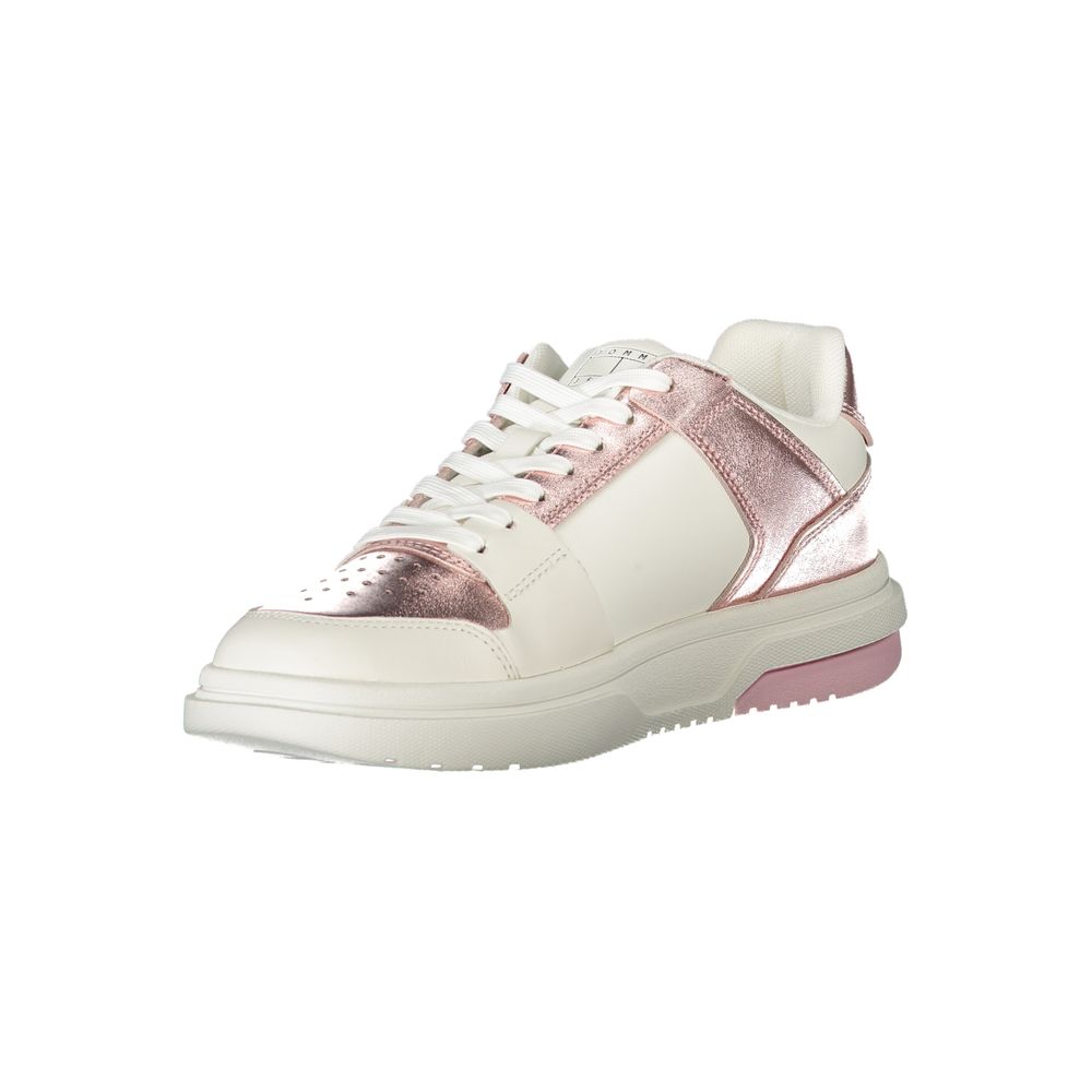 Tommy Hilfiger Weiße Sneaker aus Polyester im Athletic-Stil