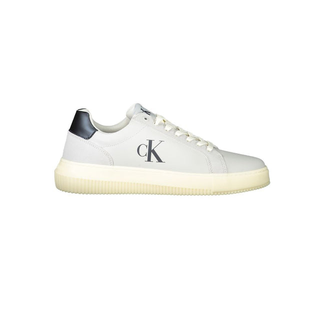 Calvin Klein Herren-Sneaker aus weißem Polyurethan