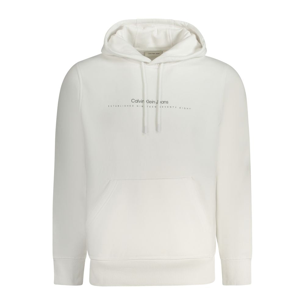 Calvin Klein Men's White Cotton Sweatshirt