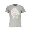 Cavalli Class Grigio Baumwoll-T-Shirt für Herren