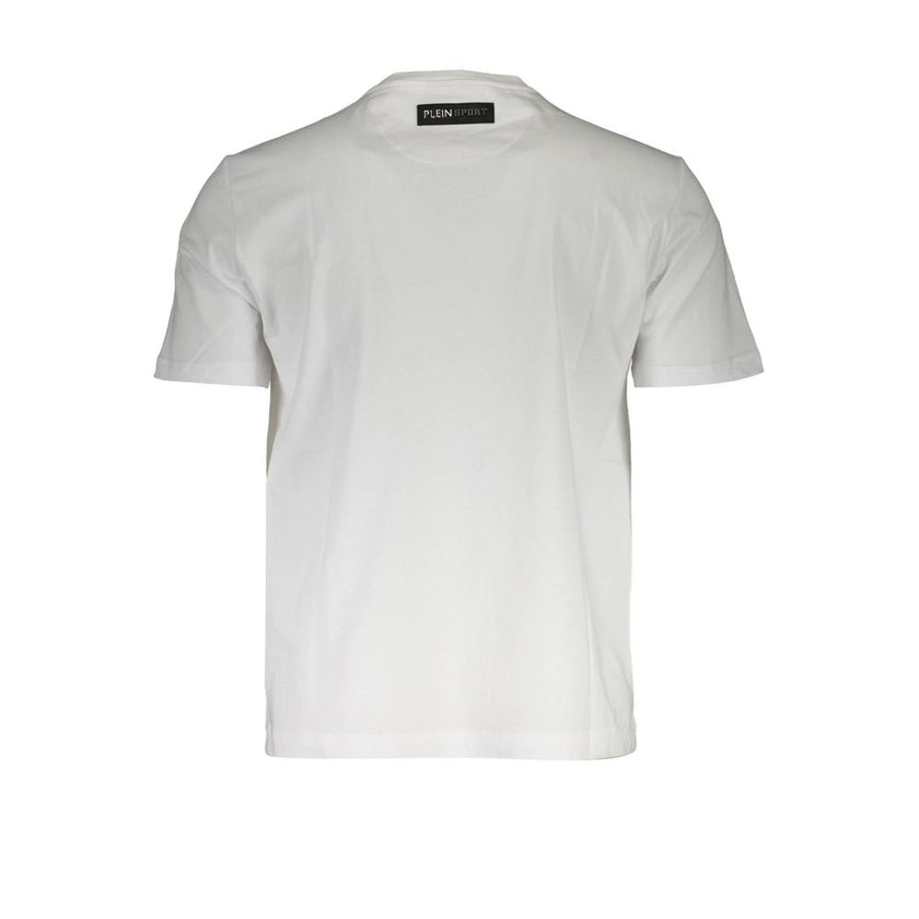 Plein Sport Weißes Baumwoll-T-Shirt für Herren