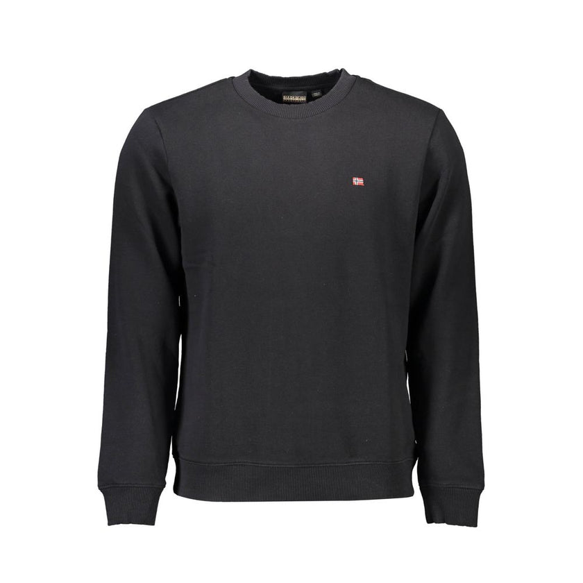 Napapijri Schwarzer Baumwoll-Herren-Sweatshirt
