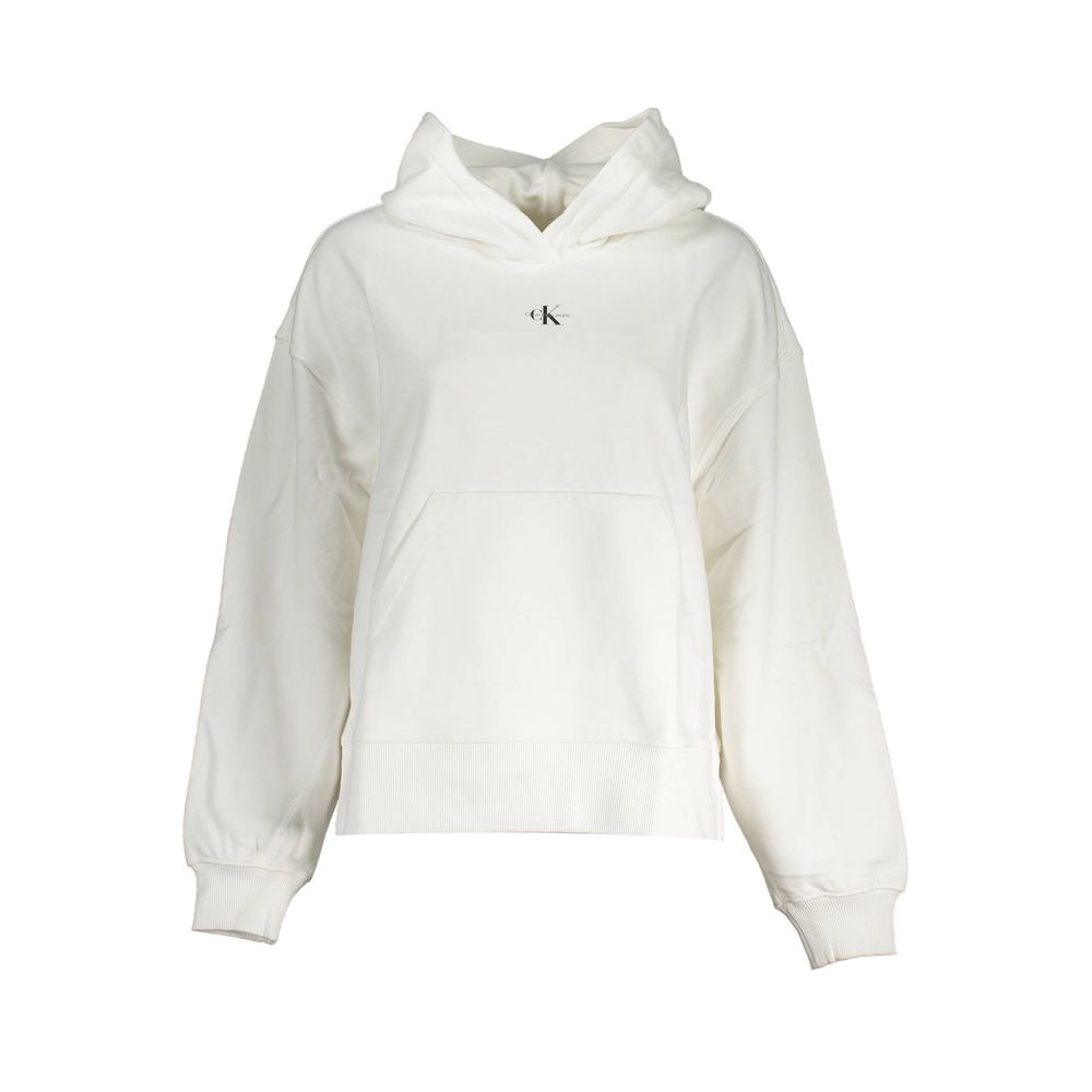 Calvin Klein Weißer Damenpullover aus Baumwolle