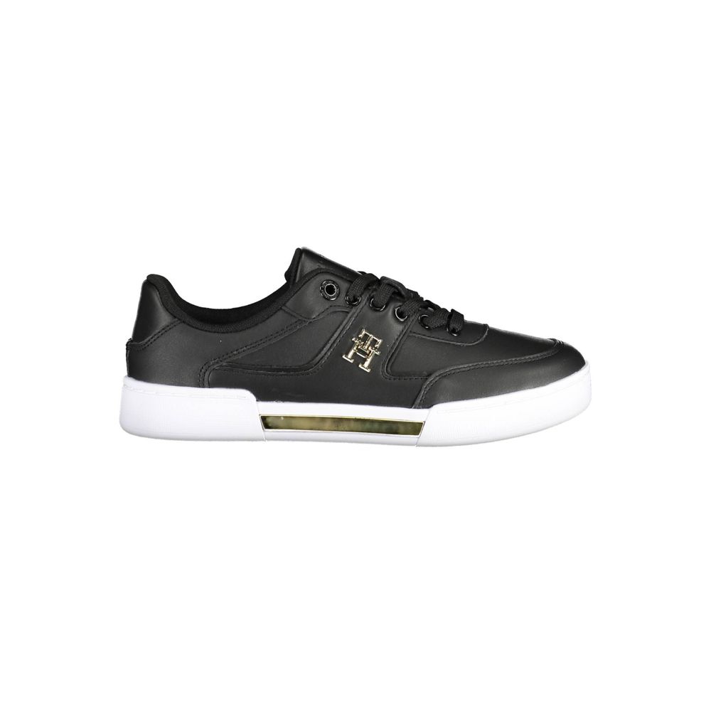 Tommy Hilfiger Schwarzer Damen-Sneaker aus Polyester
